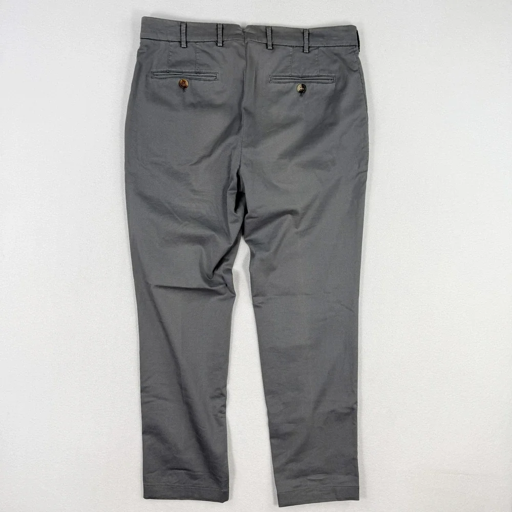 Brunello Cucinelli Italian Fit Chino Pant Size US 34x29 Mens Gray